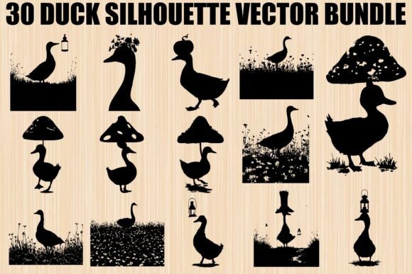 Duck SVG Bundle: Adorable Graphics for Farmhouse-Inspired Branding & Marketing