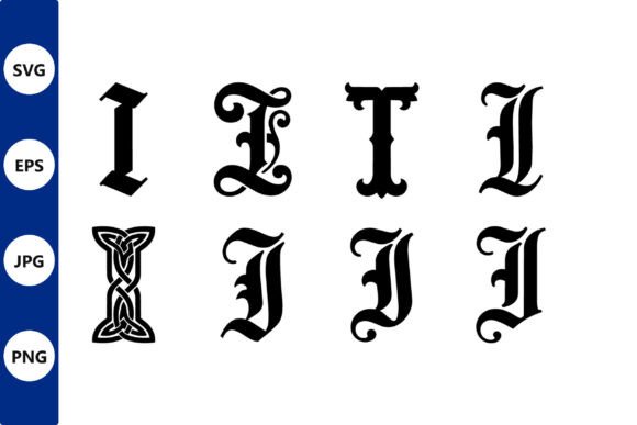 Gothic Letter Monograms & Ligatures: Bold Illustrations for Distinctive Brand Graphics