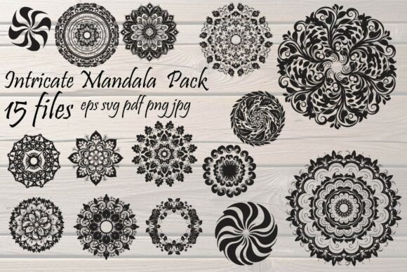 Intricate Mandala Pack – Premium Graphics & Illustrations for Digital Sellers