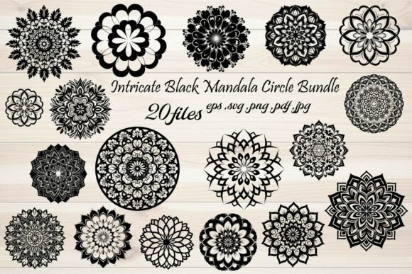Lotus Flower Mandala Bundle: Elegant Graphics for Blog & Editorial Design